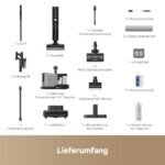 dreame H15 Mix 7-in-1 Nass- & Trockensauger, 23.000 Pa, KI-Roboterarm, 100 °C Bürstenreinigung, 5 Min 90 °C Trocknung, intelligente Dosierung, 75 Min Laufzeit, Schwarz - Image 3