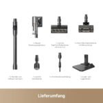 dreame V20 Pro-A Kabelloser Staubsauger 210AW / 24.000Pa, 0 mm Kantenreinigung, Anti-Verhedderung, 90 Min Laufzeit, 99,99% Filter, für Hartboden & Teppich, Schwarz - Image 2