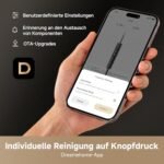 dreame H15S Nass- & Trockensauger, 21.000 Pa, 3-fache Kantenreinigung, KI-Roboterarm, 90 °C Bürstenreinigung & Trocknung, 180° flach, App-Steuerung, Schwarz - Image 4