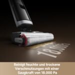 Dreame H14 Dual 5-in-1 Nass- & Trockensauger, 18.000 Pa, 180° Lie-Flat, 60 °C Selbstreinigung & 5-Min Trocknung, GlideWheel, Anti-Tangle Schaber, LED-Bürstenkopf - Image 5