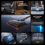 dreame V30 Kabelloser Staubsauger 330AW / 30.000Pa, 0 mm Kantenreinigung, 90 Min Laufzeit, Anti-Verhedderung, 99,99% Filter, für Teppich & Hartboden, Schwarz - Image 3