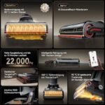 dreame H15 Pro Heat Nass- & Trockensauger, 22.000 Pa, 85 °C Heißwasser, GapFree AI-Roboterarm, RGB-Erkennung, 100 °C Bürstenreinigung, 5 Min 90 °C Trocknung, App-Steuerung - Image 3