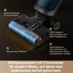 Dreame H14 Dual 5-in-1 Nass- & Trockensauger, 18.000 Pa, 180° Lie-Flat, 60 °C Selbstreinigung & 5-Min Trocknung, GlideWheel, Anti-Tangle Schaber, LED-Bürstenkopf - Image 8