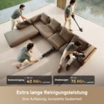 Dreame H14 Dual 5-in-1 Nass- & Trockensauger, 18.000 Pa, 180° Lie-Flat, 60 °C Selbstreinigung & 5-Min Trocknung, GlideWheel, Anti-Tangle Schaber, LED-Bürstenkopf - Image 7