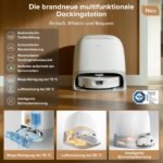 roborock Qrevo Curv 2 Flow Saug- & Wischroboter, 20.000 Pa, SpiraFlow-Wischwalze, Dual Anti-Tangle, Reactive AI & LiDAR, 75 °C Moppreinigung, All-in-One Dock - Image 5