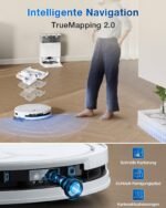 ECOVACS DEEBOT T50 Omni Gen2 Saugroboter mit Wischfunktion, 21.000 Pa, 75°C Moppwäsche, ZeroTangle 2.0, AIVI 3D 2.0, All-in-One Station, 81 mm ultradünn, Weiß - Image 3