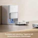 Mova P50 Pro Ultra Saugroboter mit Wischfunktion, 19.000 Pa, 75 ℃ Heißwasser-Moppwäsche, RGB AI Hinderniserkennung, LDS-Navigation, Auto-Entleerung & Nachfüllen, White - Image 6