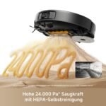Mova P50s Ultra Saug- und Wischroboter, 24.000 Pa, StepMaster 6 cm Hindernisüberwindung, Dual-Light 3D ToF FlashPulse, Auto-Leerung, FlexMop RoboSwing, Schwarz - Image 7