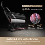 dreame H15 Mix 7-in-1 Nass- & Trockensauger, 23.000 Pa, KI-Roboterarm, 100 °C Bürstenreinigung, 5 Min 90 °C Trocknung, intelligente Dosierung, 75 Min Laufzeit, Schwarz - Image 12