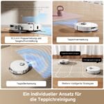 dreame L40 Ultra AE Saugroboter mit Wischfunktion, 19.000 Pa, MopExtend™, TriCut-Bürste, All-in-1-Dock mit Staubentleerung, 3D Hinderniserkennung, White - Image 3
