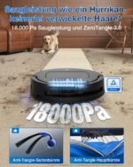 ECOVACS DEEBOT T80 OMNI Saug- & Wischroboter, 18.000 Pa, OZMO Roller mit Frischwasser-Selbstreinigung, ZeroTangle 3.0, 40–75 °C Moppwäsche, AIVI 3D 3.0, Schwarz - Image 7