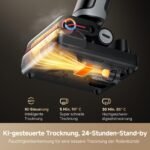 dreame H15 Pro Heat Nass- & Trockensauger, 22.000 Pa, 85 °C Heißwasser, GapFree AI-Roboterarm, RGB-Erkennung, 100 °C Bürstenreinigung, 5 Min 90 °C Trocknung, App-Steuerung - Image 5