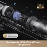 dreame Z10 Akku-Stabstaubsauger 210 AW / 24.000 Pa, 90 Min Laufzeit, H14 HEPA 99,99 %, Staubsicht-Technologie, Auto-Saugkraft, Anti-Verhedderung, Schwarz - Image 8