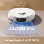 dreame D20 Pro Plus Saugroboter mit Wischfunktion, 13.000 Pa, 150 Tage Selbstentleerung, DuoBrush Anti-Verhedderung, LDS-Laser-Navigation, 5.200 mAh Akku, White - Image 10