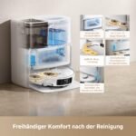 Mova P50 Pro Ultra Saugroboter mit Wischfunktion, 19.000 Pa, 75 ℃ Heißwasser-Moppwäsche, RGB AI Hinderniserkennung, LDS-Navigation, Auto-Entleerung & Nachfüllen, White - Image 5