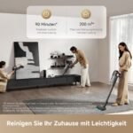 dreame Z10 Akku-Stabstaubsauger 210 AW / 24.000 Pa, 90 Min Laufzeit, H14 HEPA 99,99 %, Staubsicht-Technologie, Auto-Saugkraft, Anti-Verhedderung, Schwarz - Image 4