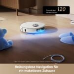 dreame L40 Ultra AE Saugroboter mit Wischfunktion, 19.000 Pa, MopExtend™, TriCut-Bürste, All-in-1-Dock mit Staubentleerung, 3D Hinderniserkennung, White - Image 4