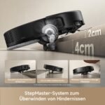 Mova P50s Ultra Saug- und Wischroboter, 24.000 Pa, StepMaster 6 cm Hindernisüberwindung, Dual-Light 3D ToF FlashPulse, Auto-Leerung, FlexMop RoboSwing, Schwarz - Image 6