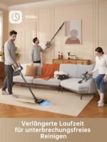 Dreame R20 Kabelloser Akku-Staubsauger, 22.000 Pa / 190 AW, 90 Min Laufzeit, Schmutzerkennung, LED-Display, Anti-Tangle, Tierhaar-Tool, Schwarz - Image 6