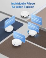 ECOVACS DEEBOT T80 OMNI Saug- & Wischroboter, 18.000 Pa, OZMO Roller mit Frischwasser-Selbstreinigung, ZeroTangle 3.0, 40–75 °C Moppwäsche, AIVI 3D 3.0, Weiß - Image 3