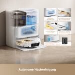 Mova P50 Ultra Saugroboter mit Wischfunktion, 19.000 Pa, 75 ℃ Moppwäsche, automatische Leerung & Nachfüllung, flexible Kantenreinigung, CleanLift-System, Weiß - Image 6