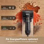 dreame H15S Nass- & Trockensauger, 21.000 Pa, 3-fache Kantenreinigung, KI-Roboterarm, 90 °C Bürstenreinigung & Trocknung, 180° flach, App-Steuerung, Schwarz - Image 5