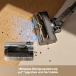 dreame R30 Kabelloser Akku-Staubsauger, 22.000 Pa / 190 AW, EdgeReach Seitenbürste, 90 Min Laufzeit, Anti-Tangle, Staubbeleuchtung, 99,9 % Filterung - Image 7